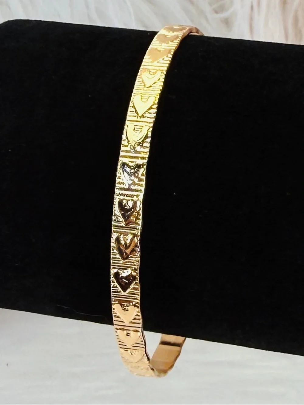 Elegant Goldtone Stackable Cuff Bracelet